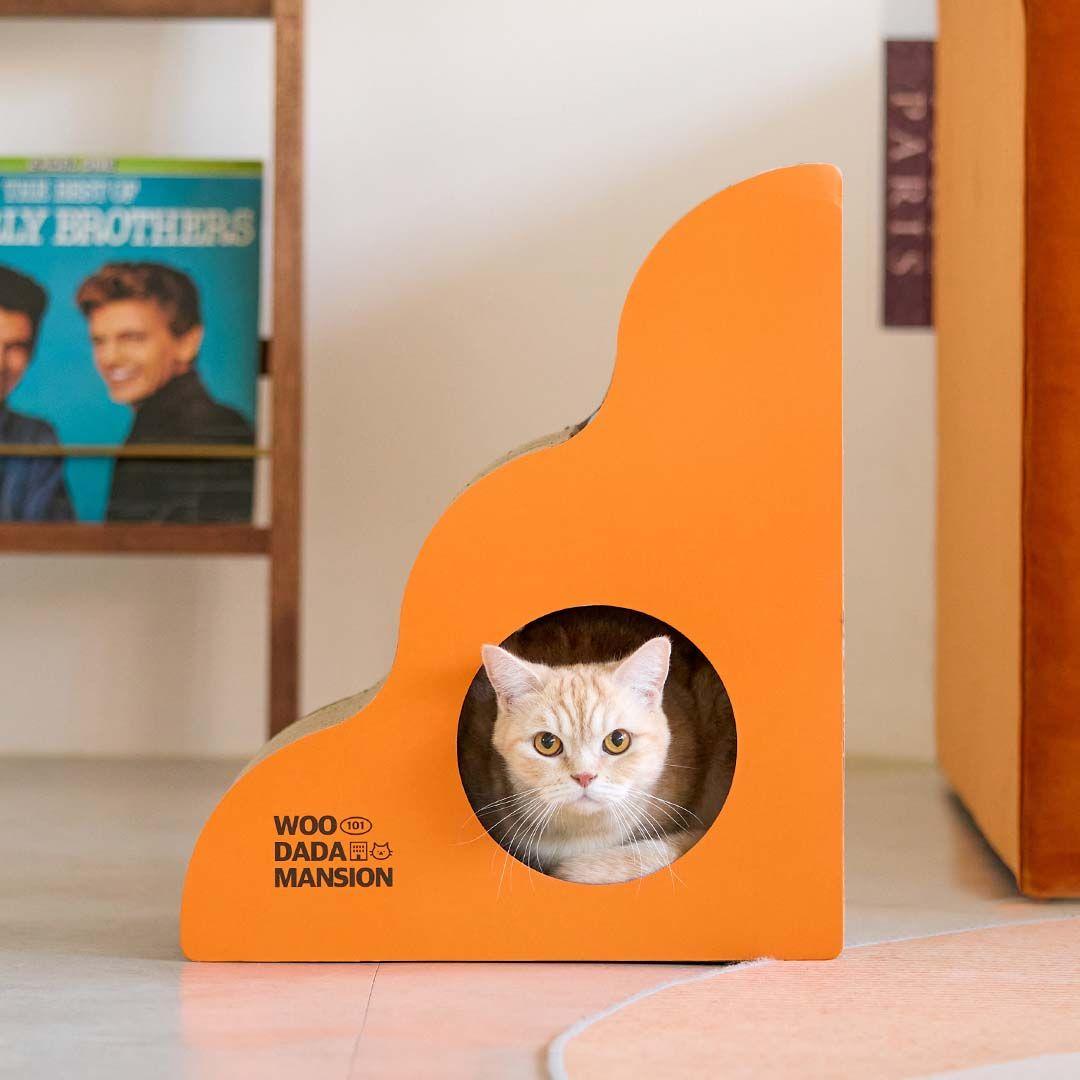 [특가할인]우다다맨숀 2in1 수직 스크래쳐 오렌지