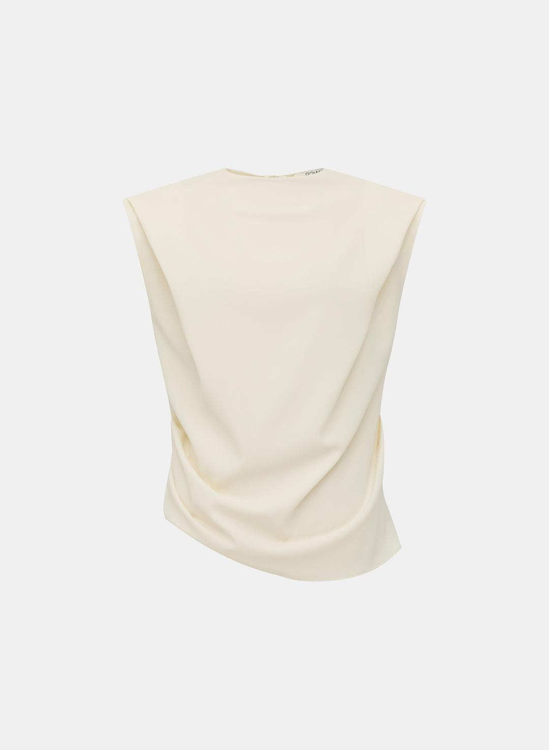 Adel draped sleeveless BL