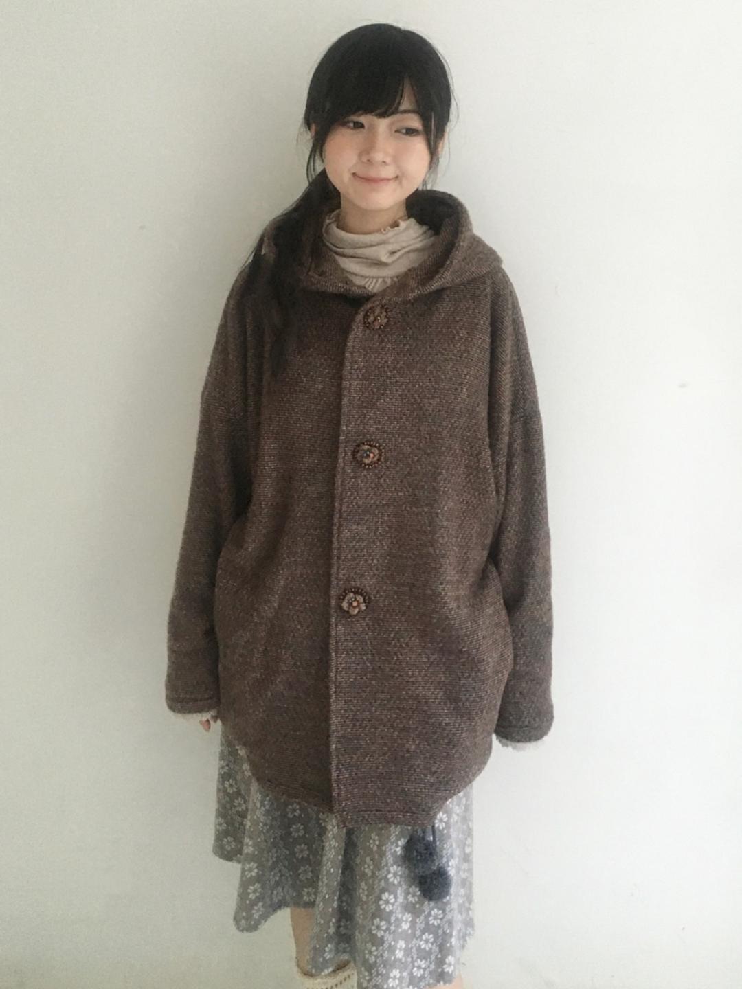 SICASTRA Forest Button Hooded Coat