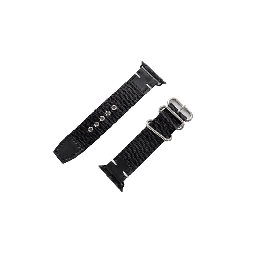 APPLE WATCH NATO STRAP (Black & Black)