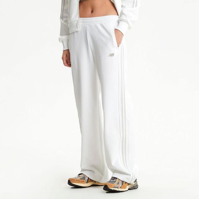 NBMLF2W142 / WOMEN 에센셜 트랙 와이드 팬츠 (IVORY)
