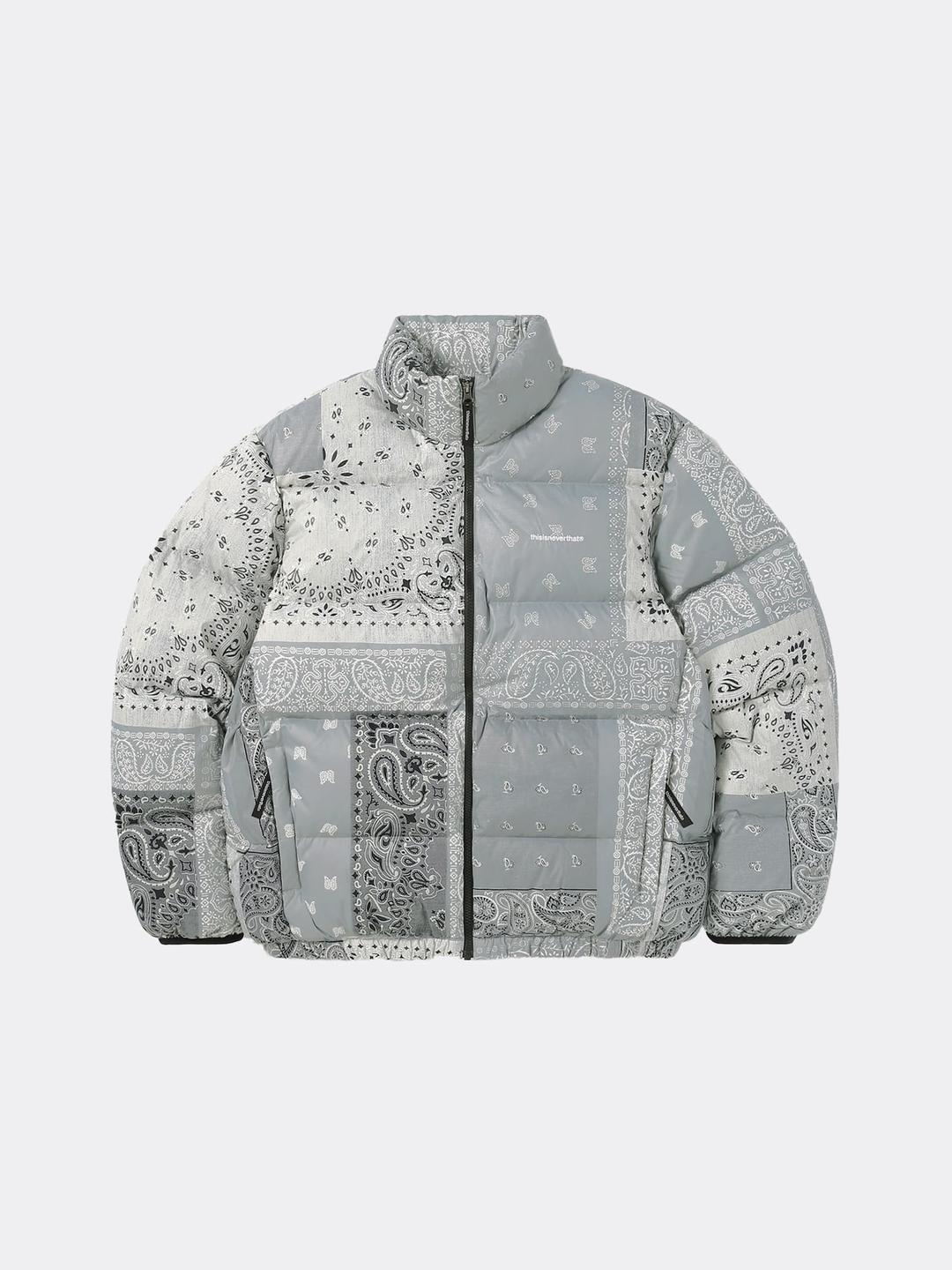 디스이즈네버댓 PERTEX® T DOWN JACKET-BANDANA GREY