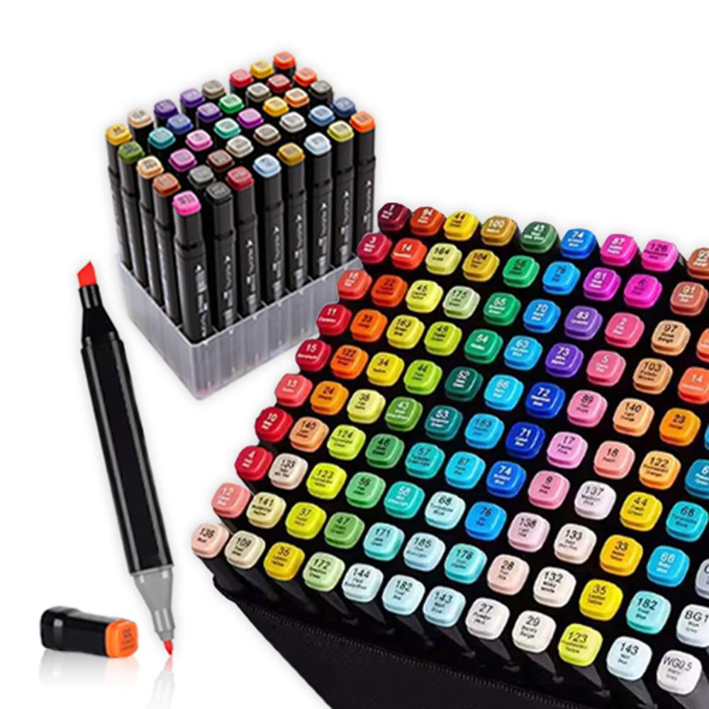 터치파카 디자인 트윈 80색 터치 마카펜 세트 드로잉 미술용 마커펜
