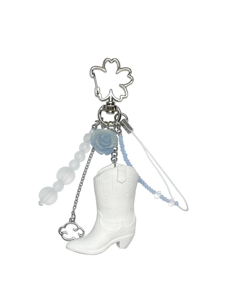 CLOUDY 화이트 BOOTS 키링