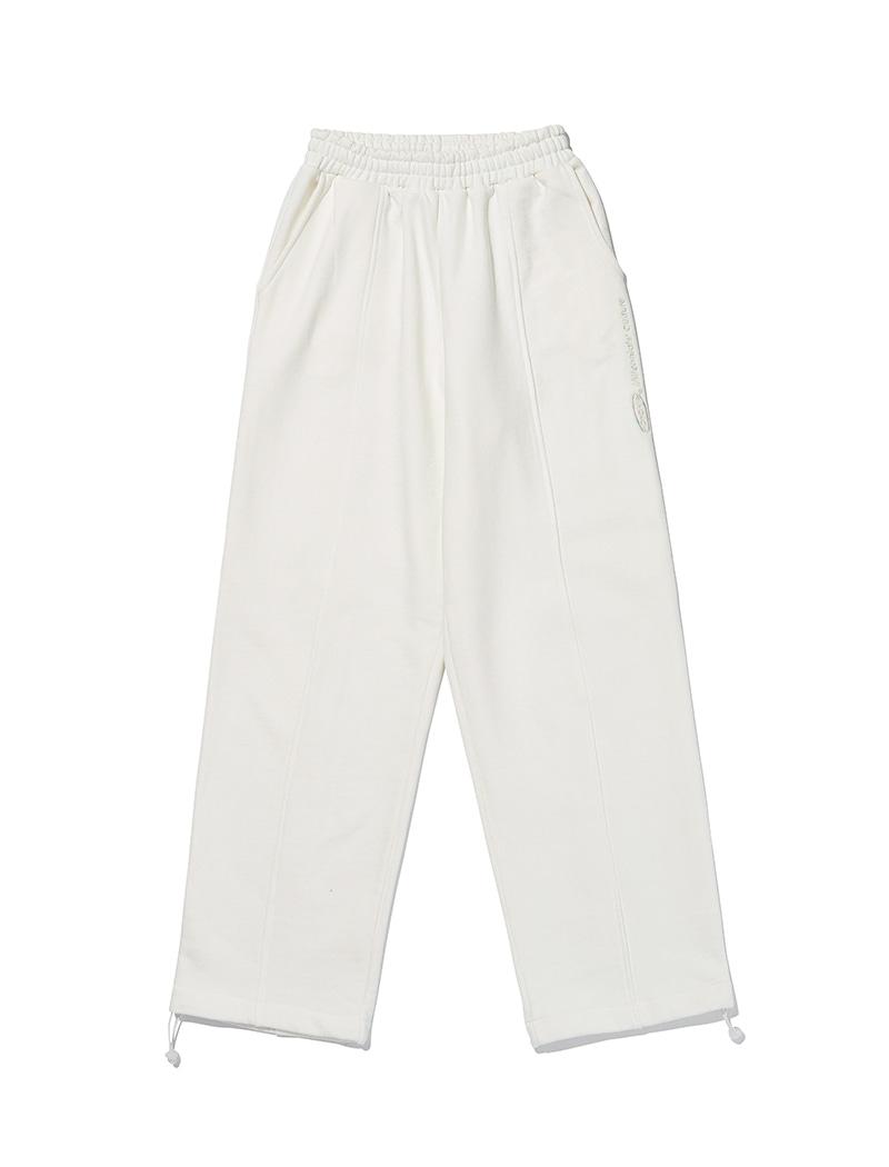 Pin wide sweatpants [ivory]