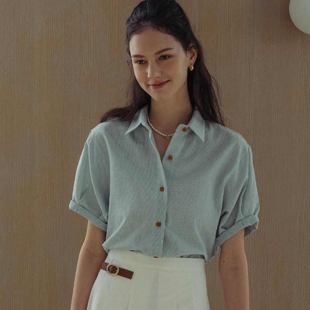 [단독~7/21][7차 예약배송]Ann button point shirt_Mint