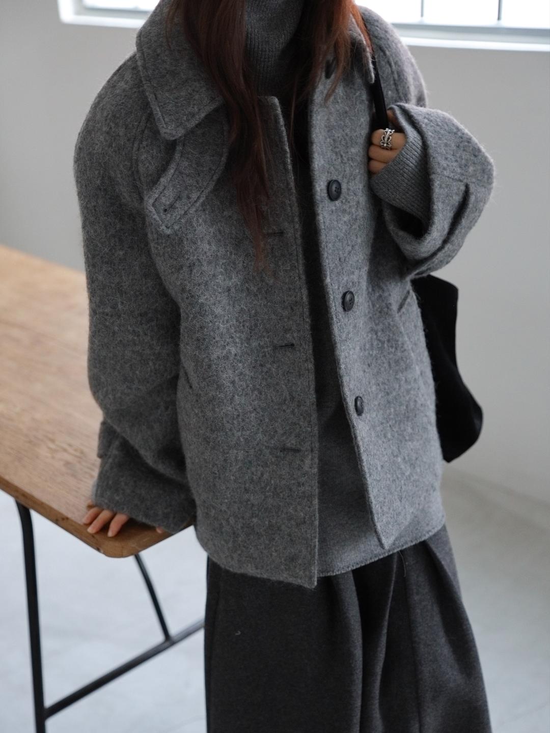 ALPACA BLEND BIJO HALF COAT