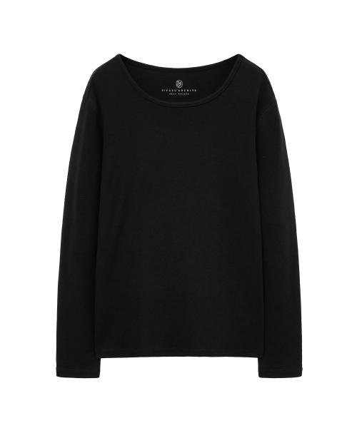 SITP5225 데코 스티치 컴포트 티셔츠_Black