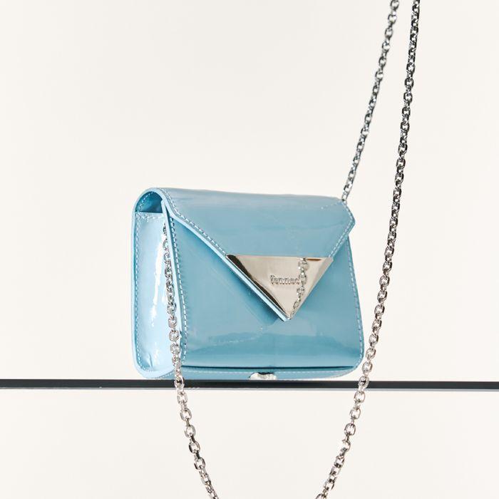 TRIANGLE MICRO BAG - BLUE