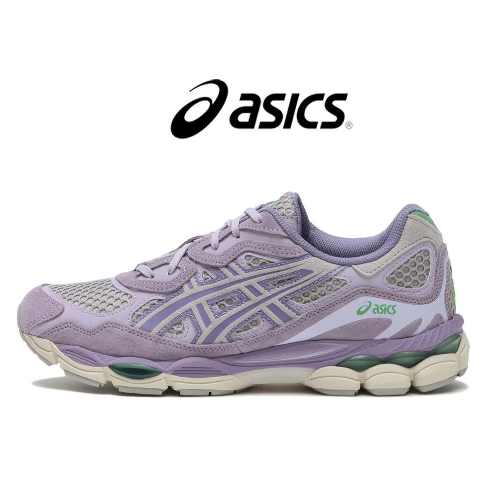 아식스 GEL NYC 세멘트 그레이 애쉬락 퍼플 운동화 1203A372 021