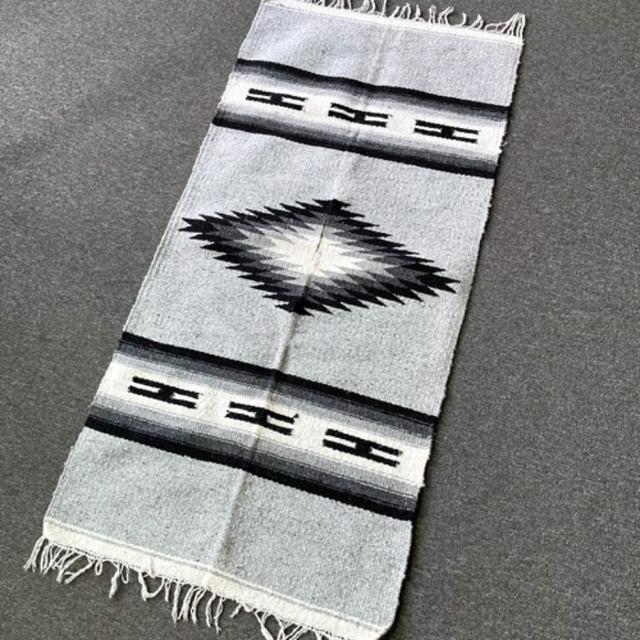 [U.S.A]70s chimayo pattern blanket rug.