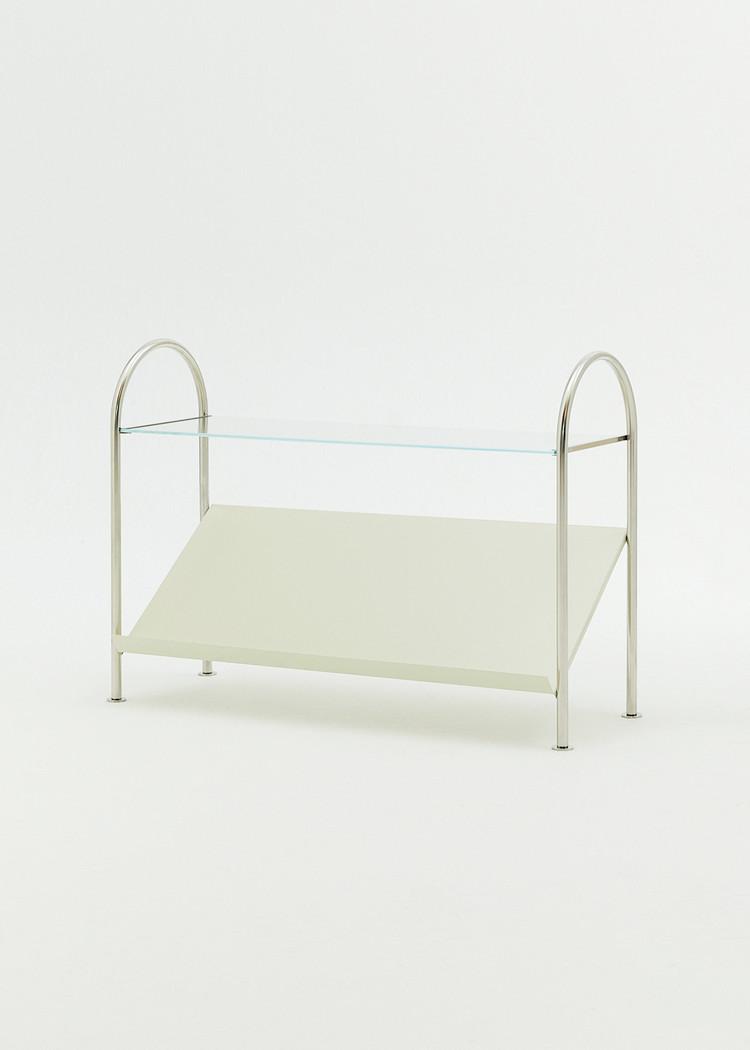 Arch Book Shelf - Greenish ivory