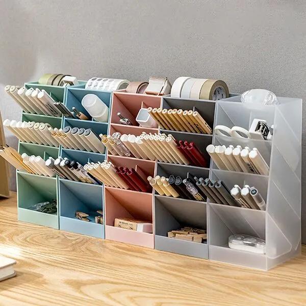 사무실 책상정리 사선 펜꽂이 데스크오거나이저 DO100