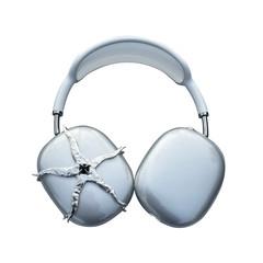 sheriff airpods max cover ( onxy, rose quartz )