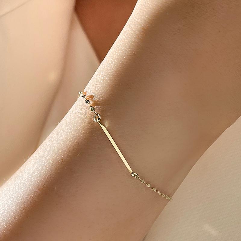 14k 글리터 스틱 팔찌