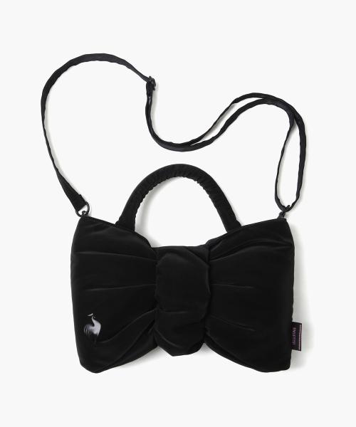 [BMUET(TE) X LECOQ] 리본 패딩백 스몰 블랙(QP423XBGO1)