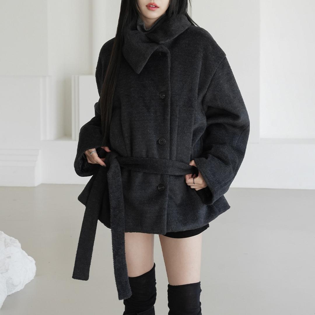 루퍼드 벨트 울 코트