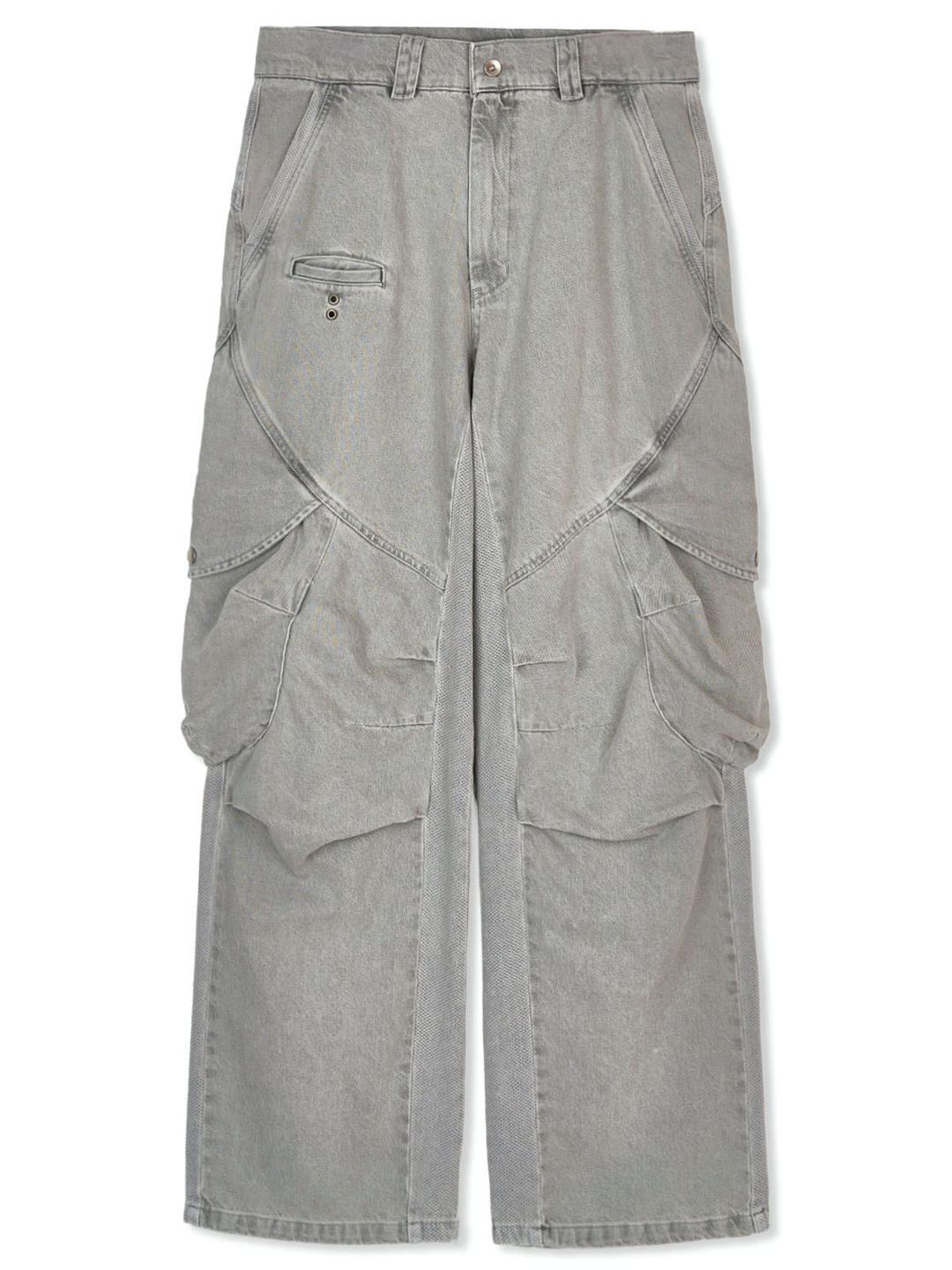 CORE:11 WASHED CARGO PANTS (SMOKY WHITE)