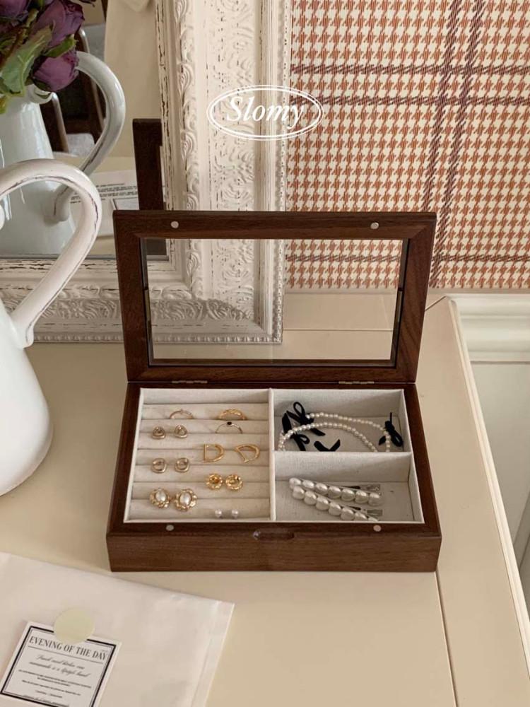 [Slomy자체제작][업그레이드]네츄럴 우드 악세사리 보관함 보석함 4types
