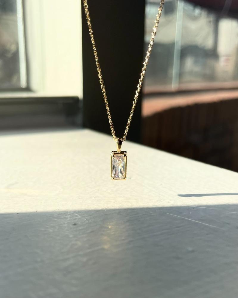 베킨 [Silver925] Square Classic Necklace