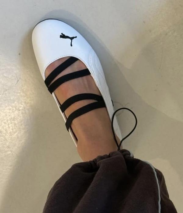 메소프501 푸마 스피드캣 발레 화이트 블랙 발레코어 스니커즈 403587-01