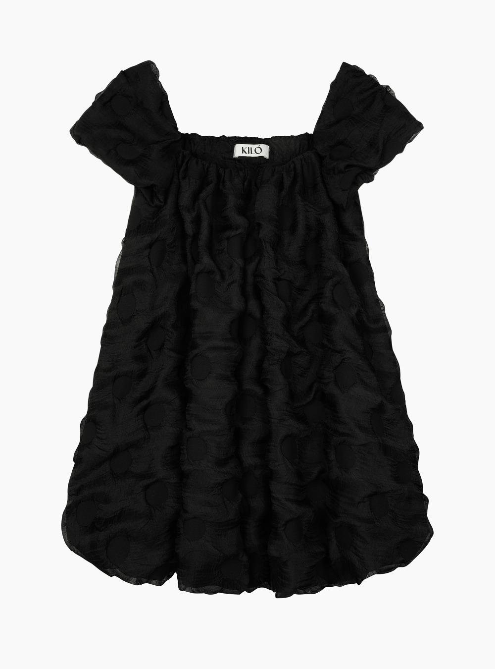 BUBBLE DRESS (BLACK)