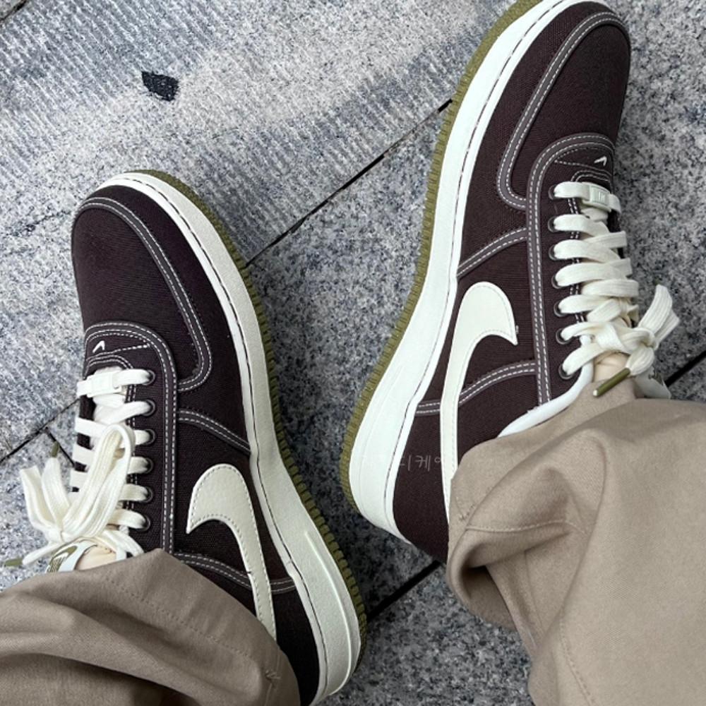 나이키 에어포스 1 07 프리미엄 캔버스 바로크 브라운 CI9349-201