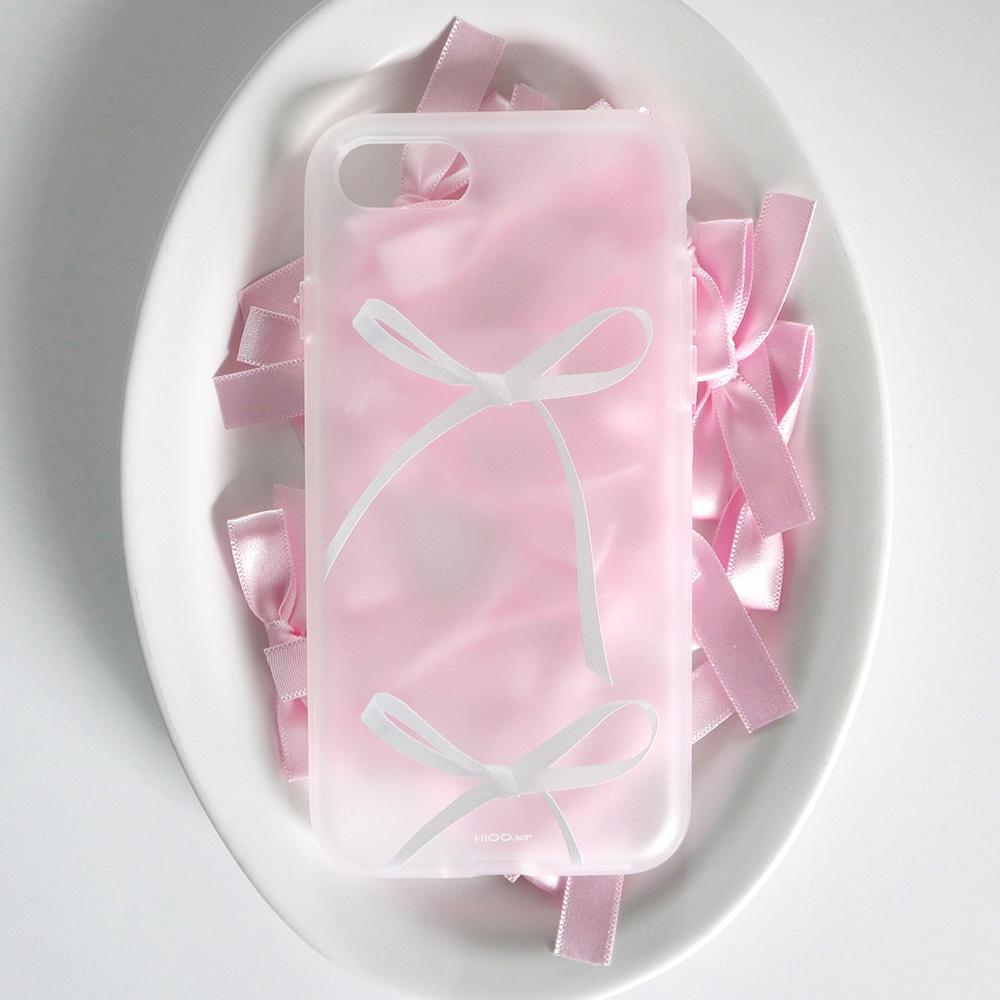 fog ribbon case. (반투명 젤리 케이스)