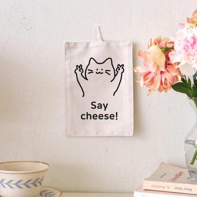 say cheese B 스위치가리개 / 고양이 일러스트 콘센트커버