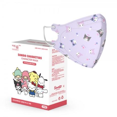 어린숨 엣지 산리오 패턴 컬러마스크 새부리형 중형