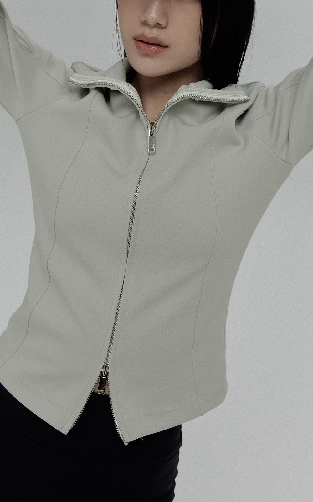 #easy2 이지 투웨이 절개 집업자켓