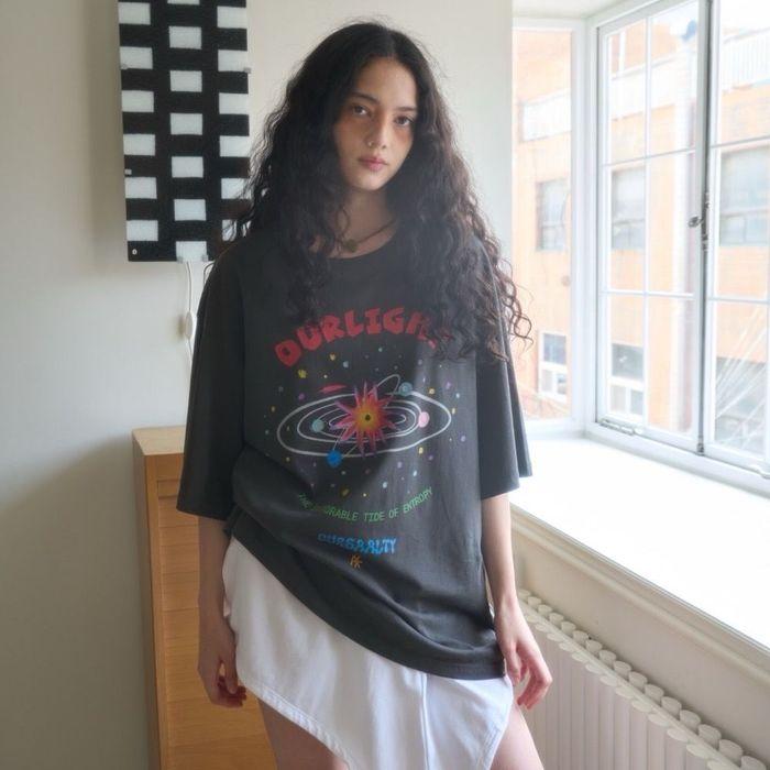 Saalty Space Overfit T-shirt / Smoke