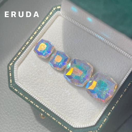 오늘출발 루켓배송🚀)정품 큐빅 귀걸이AB샤인 14mm