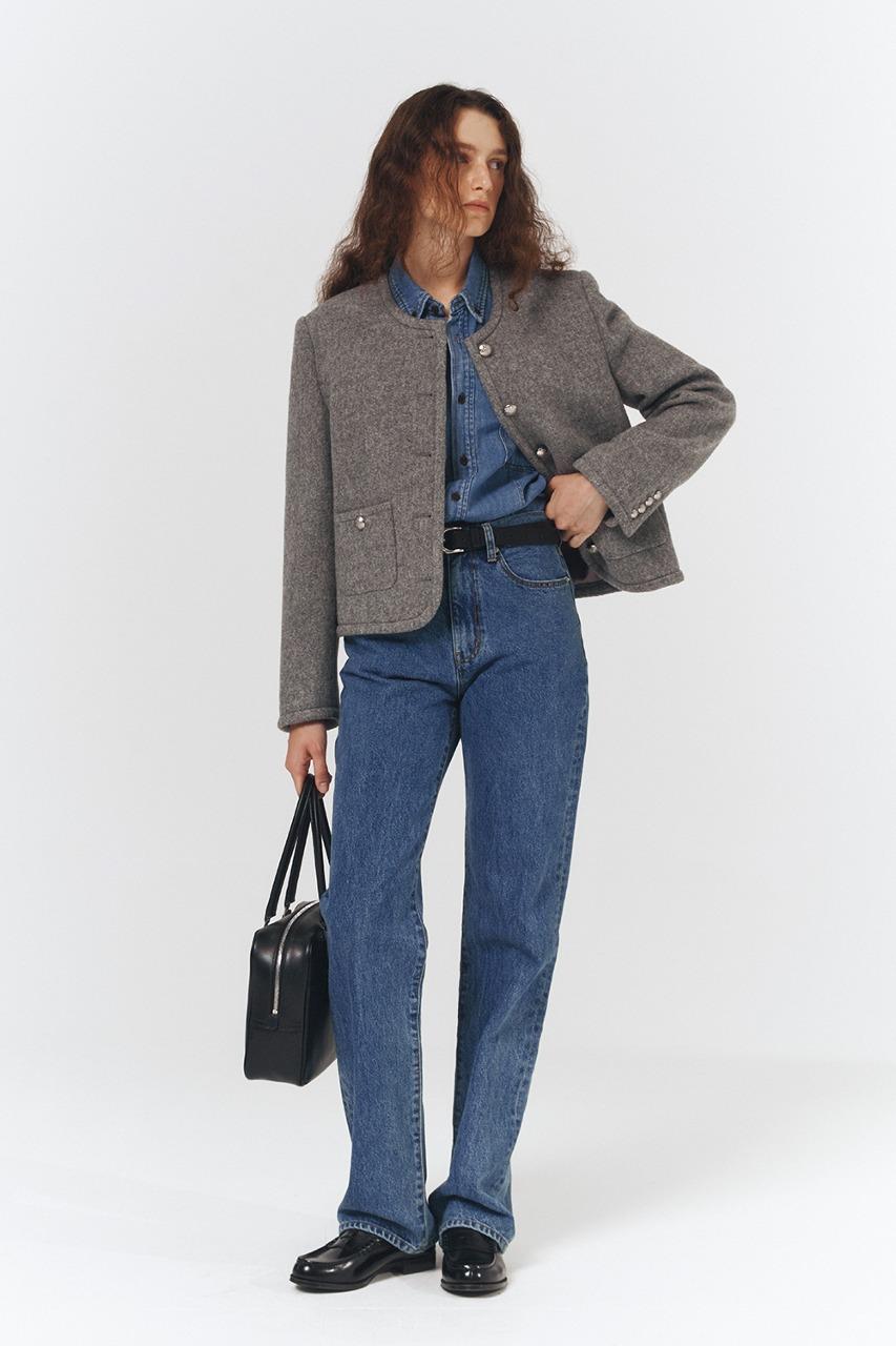 [재입고 알림] CLASSIC TWEED JACKET MELANGE GREY