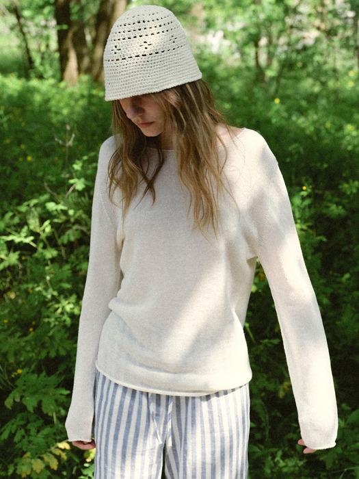 paper wholegarment knit (cream)