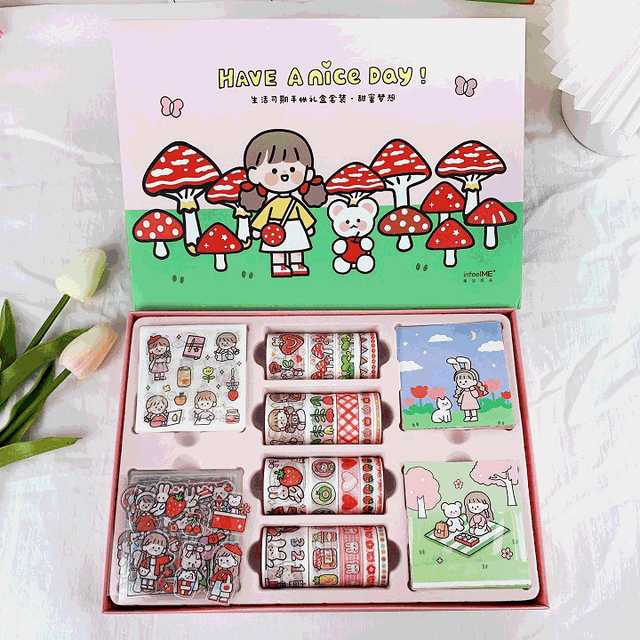 [당일발송] 다꾸 DIY 데코 패키지 소녀 세트 스티커 마스킹테이프 메모지 꾸미기 용품 모음