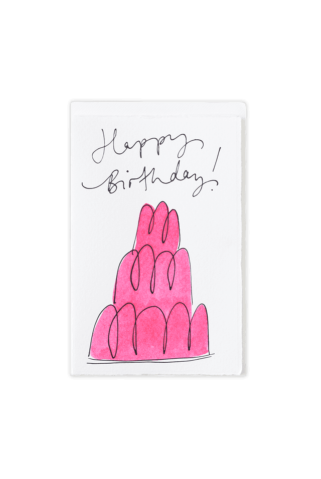 Greeting card Jelly pink