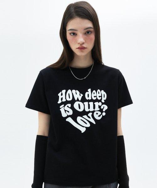 CL LUV TEE(BLACK)