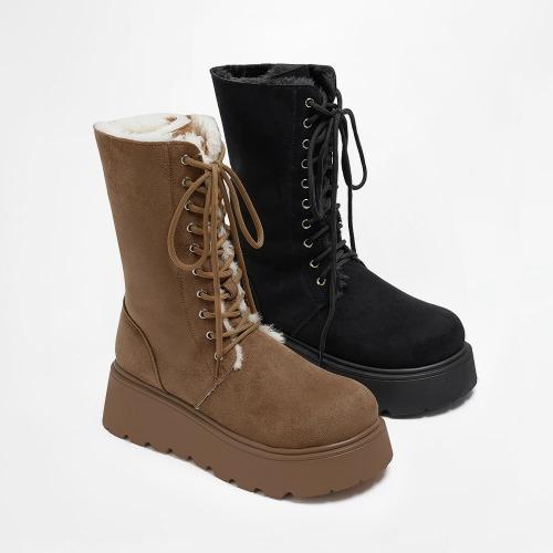 투르 하이플랫폼 레이스업 방한 부츠 더착한 WTSDR4h861