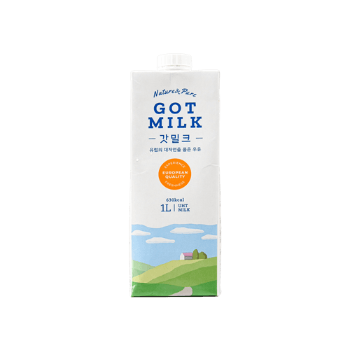 갓밀크 멸균우유 3.5% 1000ml 1L