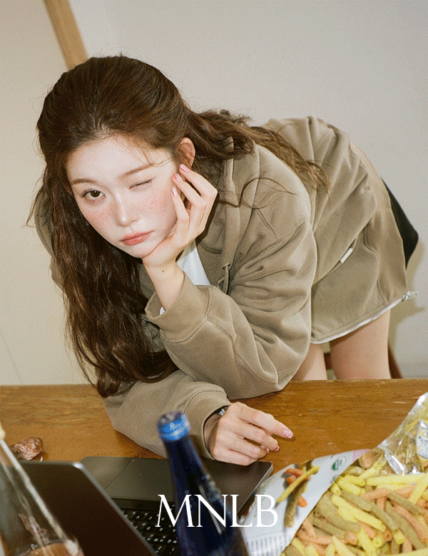 디어먼트 [단독] ❄️[1천장돌파/세미크롭핏추가/양기모집업/후드집업/직진배][MNLB] 시그니처 메이드 양기모 루즈핏 후드 집업