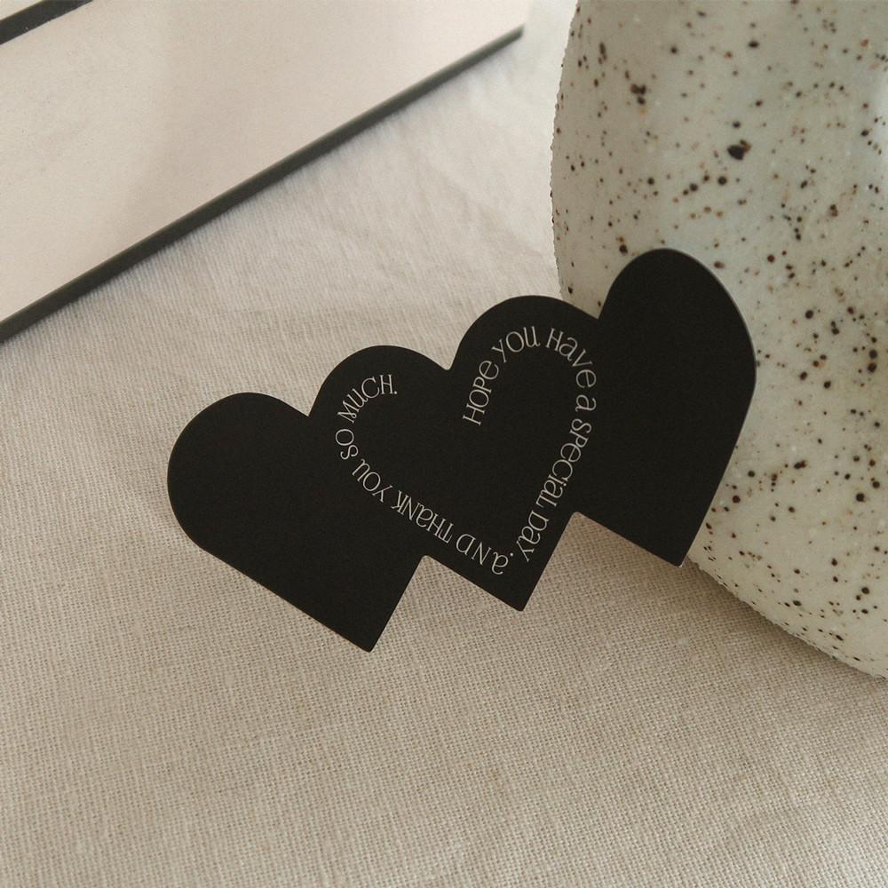 SS22 블랙하트 포장 스티커