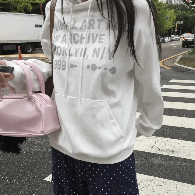차트 레터링 포켓 후드티 (3c)
