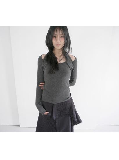 에프터먼데이 앙고라 홀터 티 (3c)