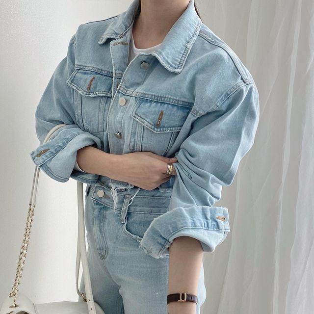 청자켓 연청자켓 데님자켓 크롭자켓 _무드글램