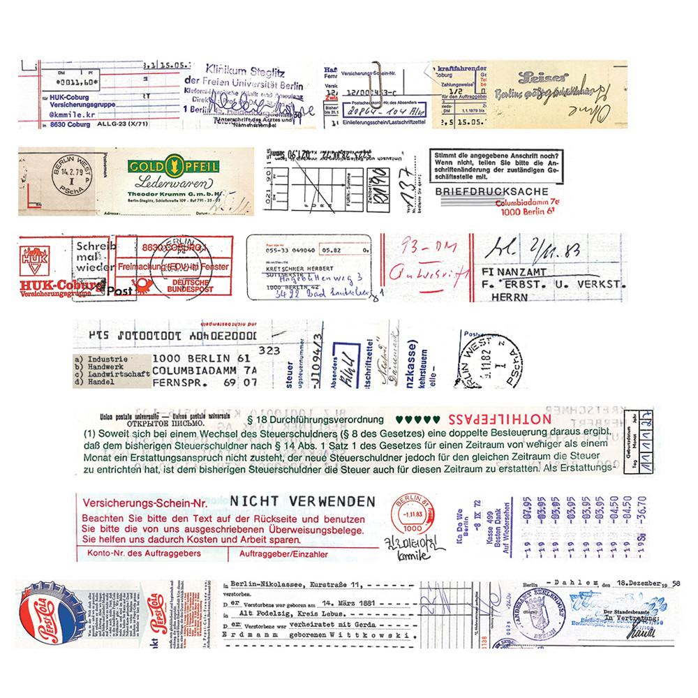 Berlin Paper and Mail Layered Together 마스킹테이프 (20mm)