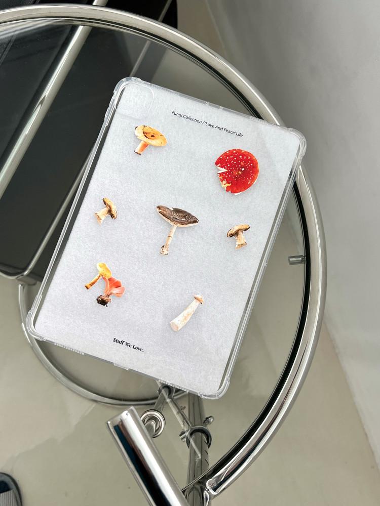 트윙클스터프, Fungi Collection 버섯 컬렉션 아이패드 케이스 젤하드 투명 /아이패드 에어 , 아이패드 프로