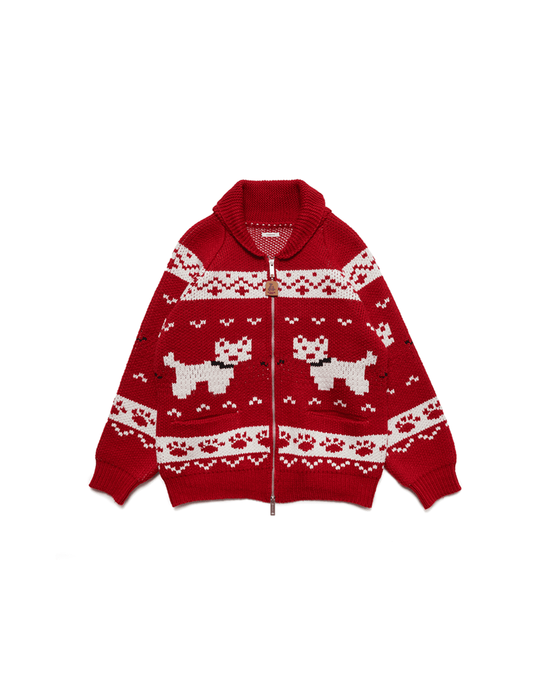 UNISEX Cowichan Cardigan [RED]