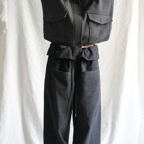 Wool Stopper Folding Pants (Charcoal)