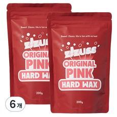 지저쓰 오리지널핑크 하드왁스 모든부위용, 200g, 6개